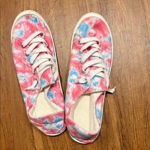 Like new Pink and Blue Tie-Dye Sneakers
